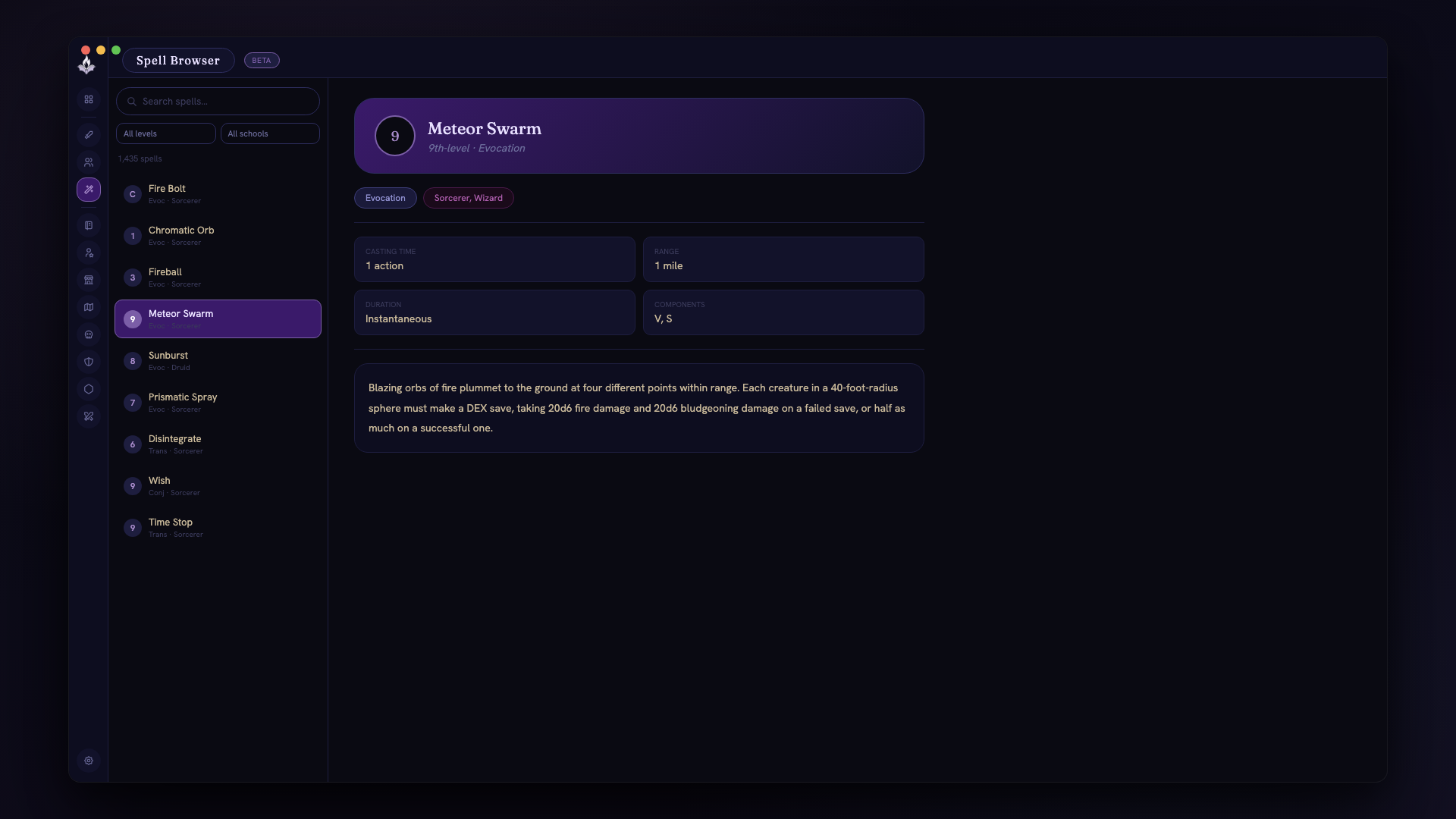 Ashkeeper spell browser